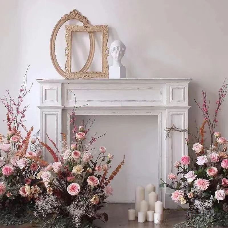 벽난로콘솔 틈새수납장 엔틱콘솔 복도장 서랍장 복고 90x너비 20x높이 100x B