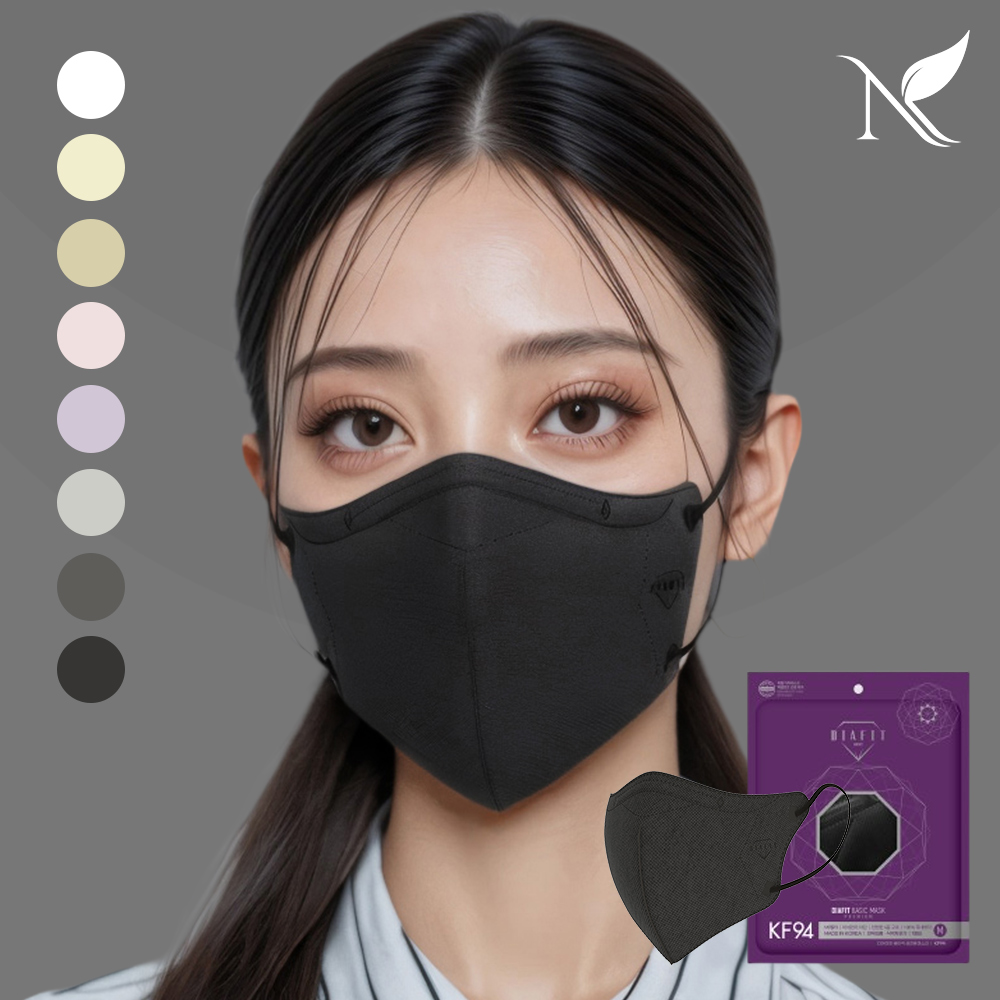 다이아핏 KF94 마스크 개별포장 25매입 S(소형), 블랙, 25개