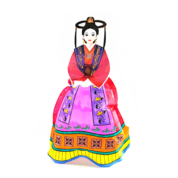 컬러룬 색칠풍선 입체풍선 공주전통의상(고구려) - 상품 이미지