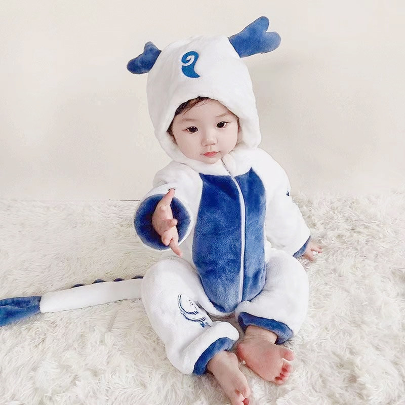 고양이 공룡옷 겨울 따뜻한 동물 반려동물 옷 후드 강아지 애완견 애완 의상 노랑뿔 스테고사우루스---사계절 70 은 60--75cm에 적합합니다. - 상세 이미지 4