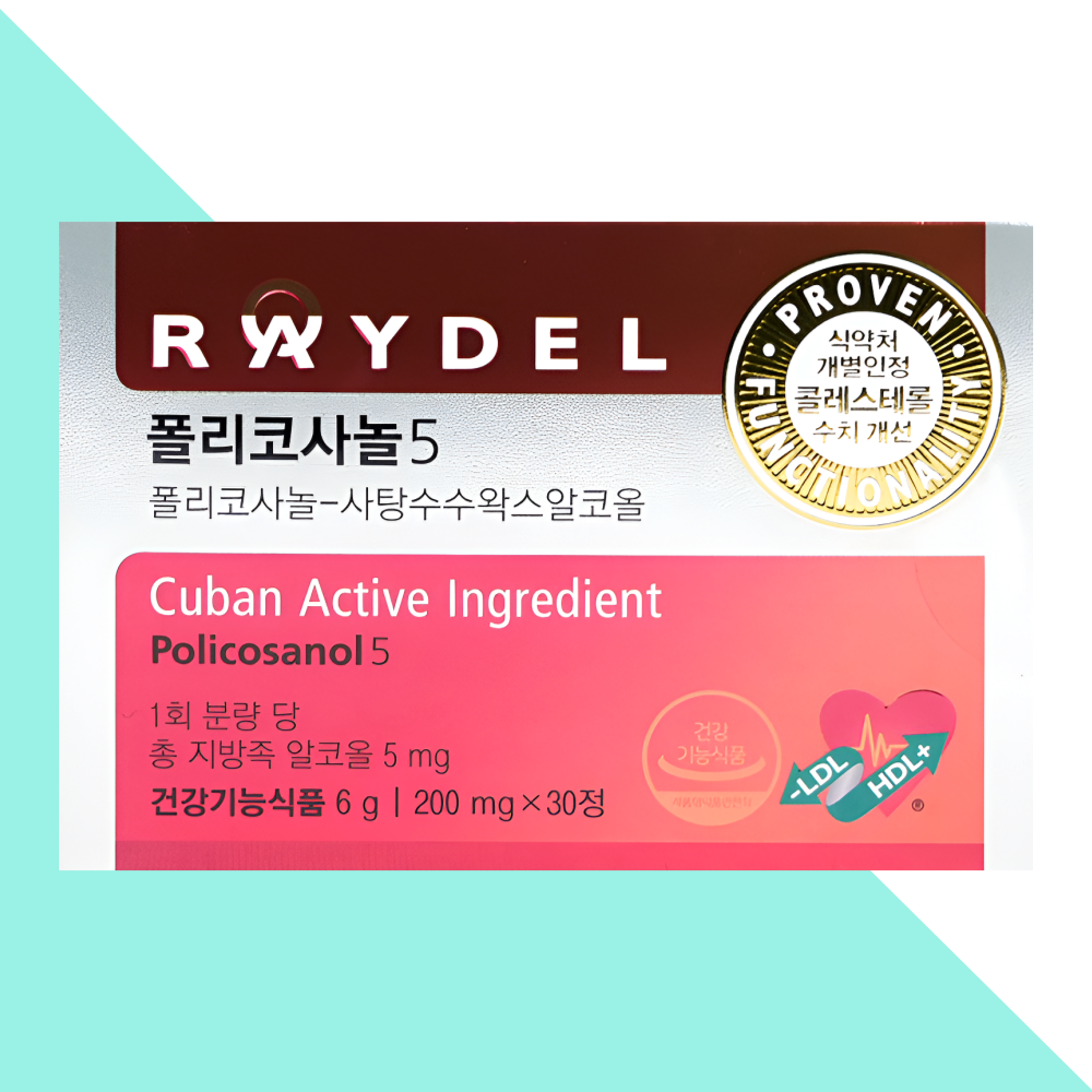 레이델 폴리코사놀 5 HDL LDL케어 30정X1개