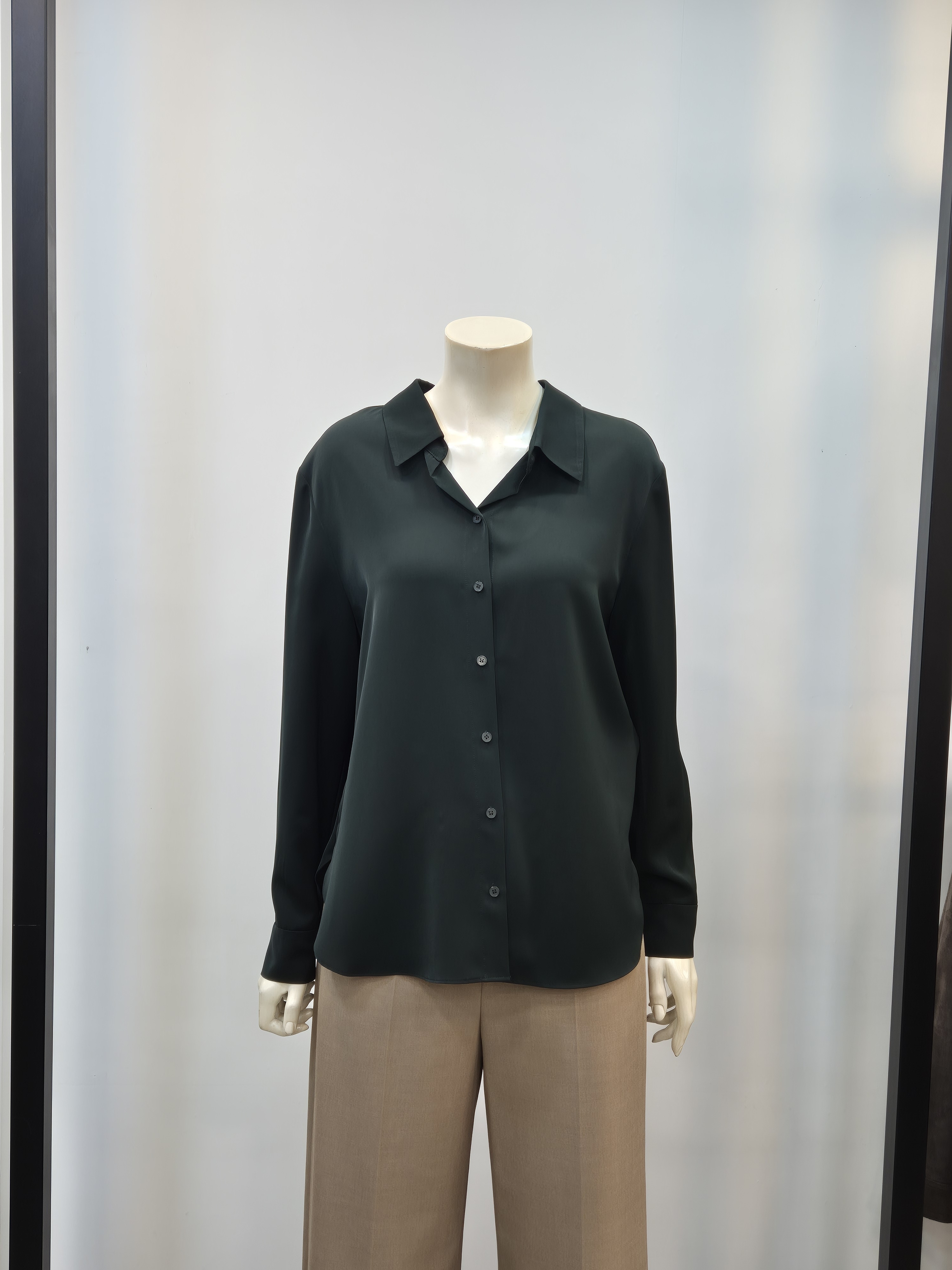 쉬즈미스 레귤러 오픈카라 베이직 가을 셔츠 블라우스 P332020