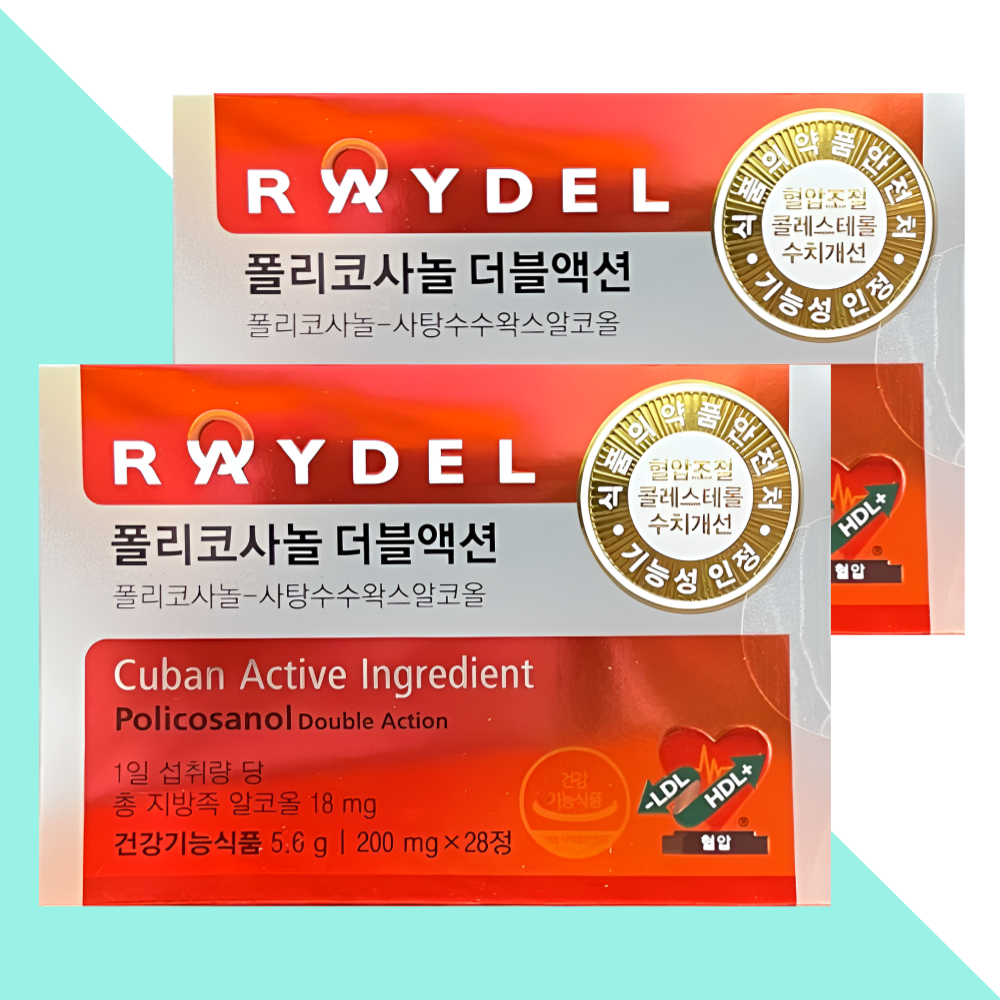 레이델 폴리코사놀 더블액션 HDL LDL 케어 28정X2개