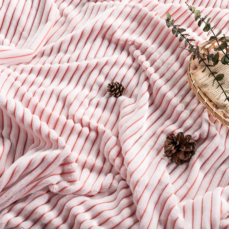 극세사 담요 비행기 차량용 무릎담요 여름 겨울 캠핑 차박 쇼파 이불 핑크, 150x200cm