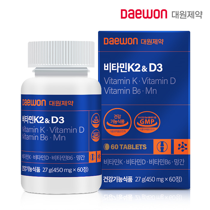 대원제약 비타민 K2&D3 60정 - 메인 이미지