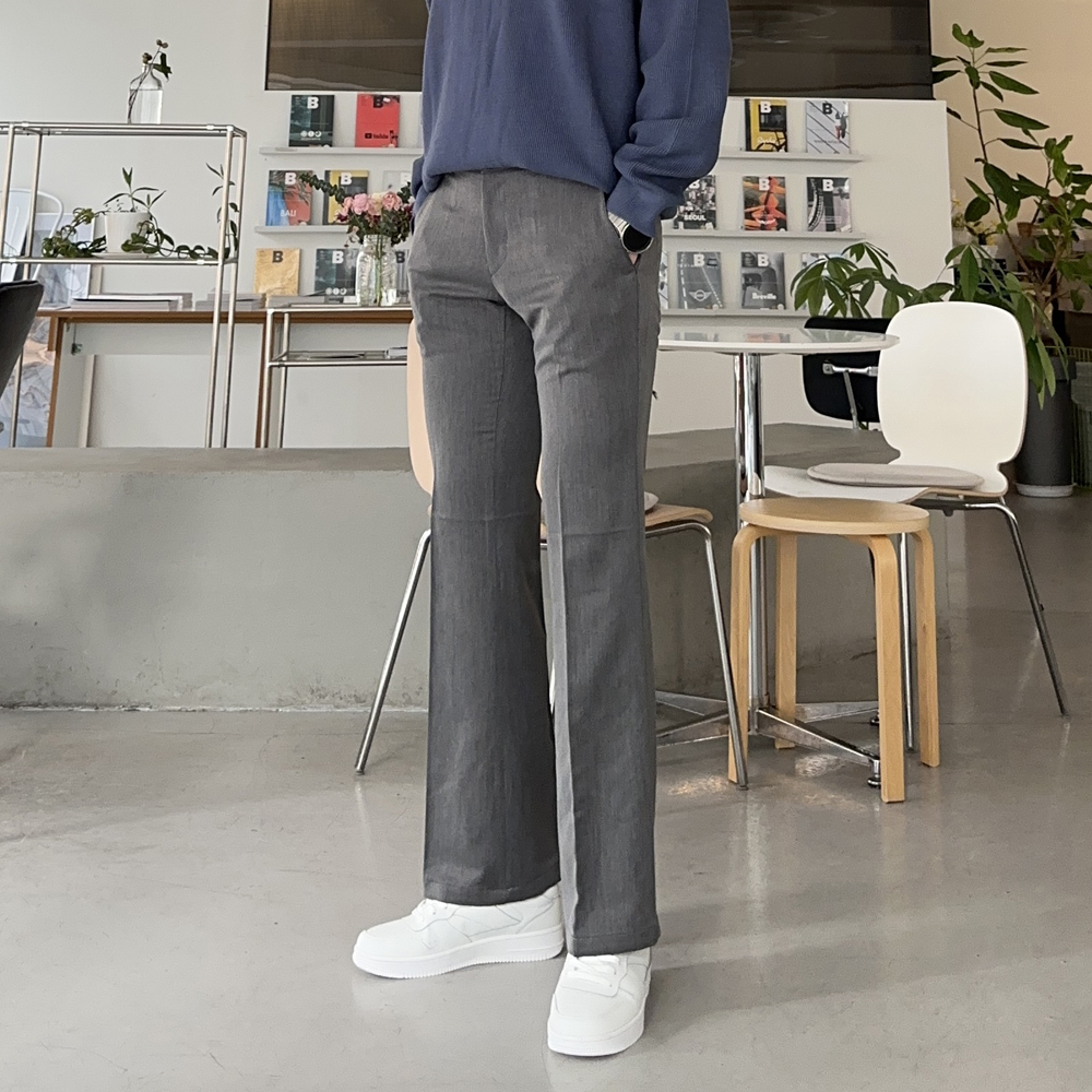 남자 부츠컷슬랙스 링큻프리 스판 바지 남자 슬랙스 - 상세 이미지 2