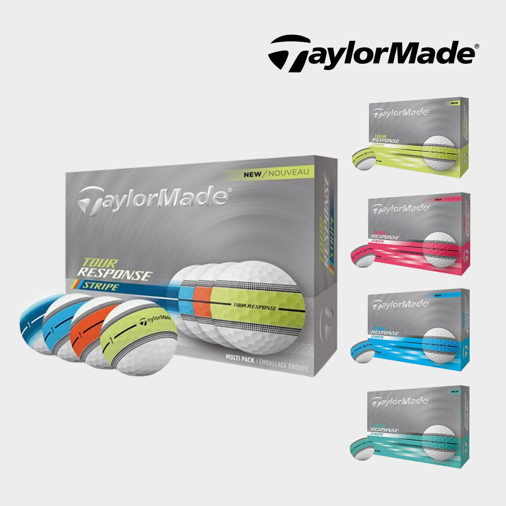 테일러메이드코리아 25년 신상품 투어 리스폰스 스트라이프 3피스 우레탄 골프공