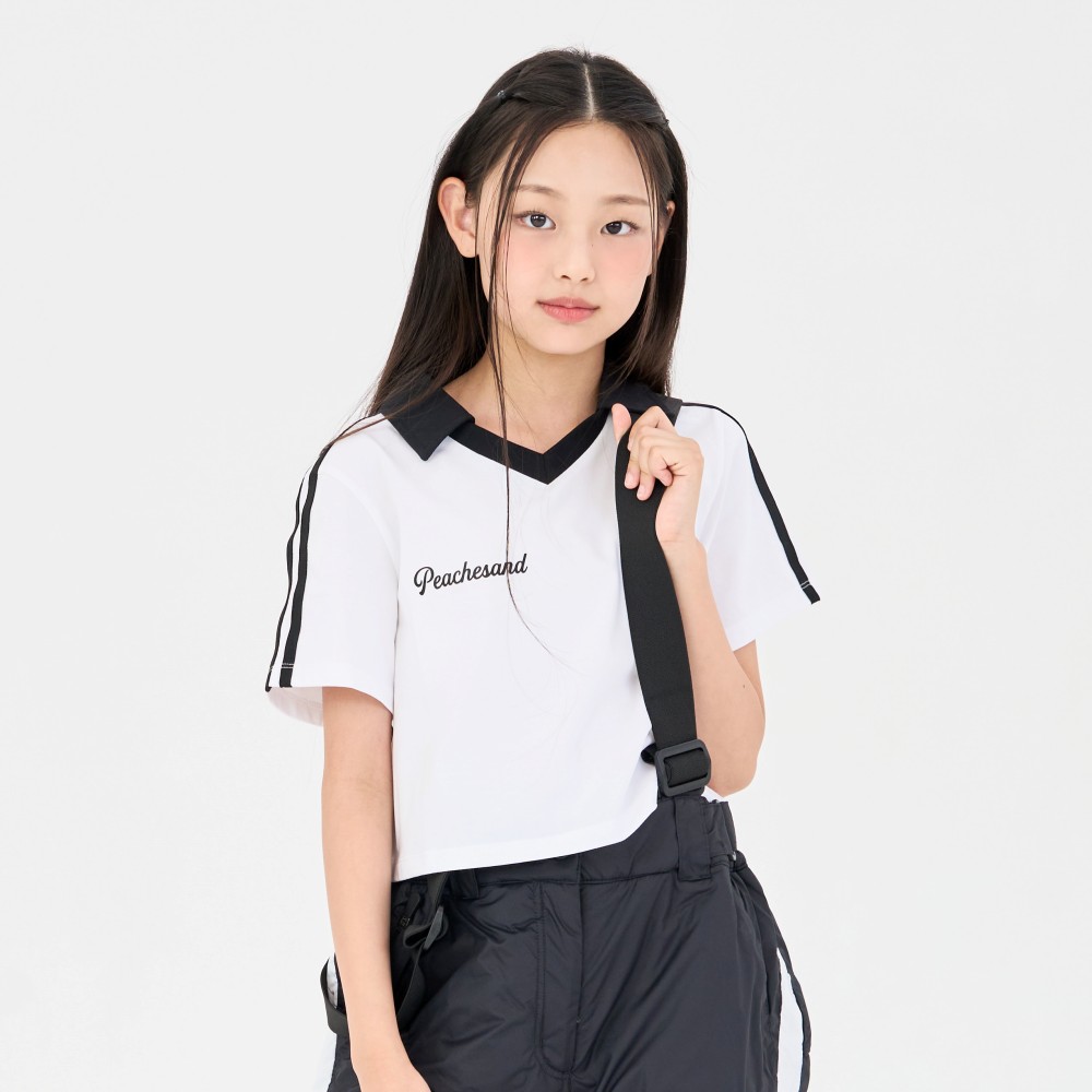 더데이걸 스포티 카라 크롭티 TGRA24410 - 상세 이미지 3