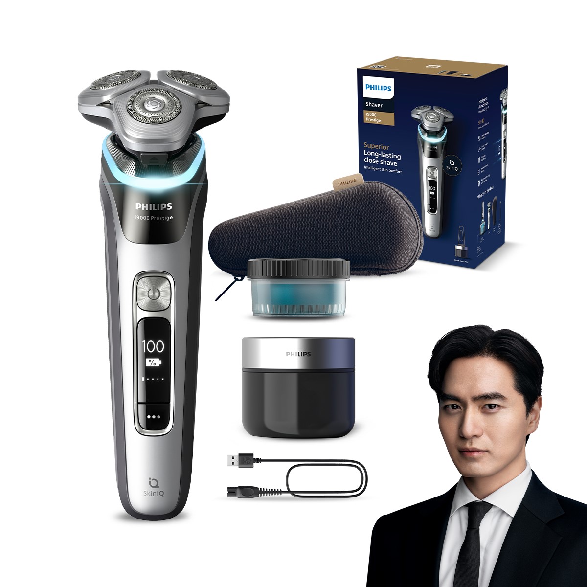 필립스 면도기 i9000 프레스티지 전기면도기 XP9204/20