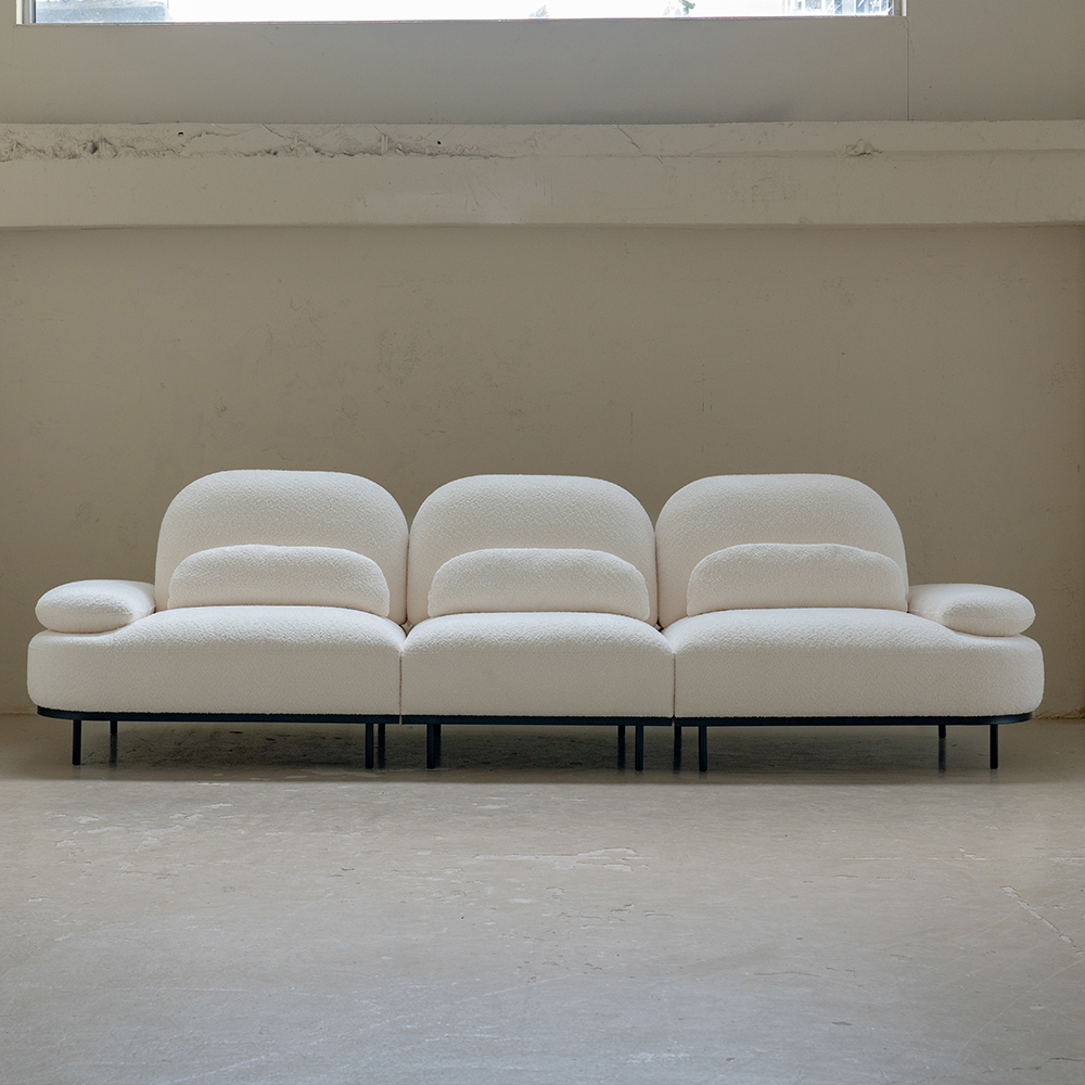 [프리덴소파] 엘리스 패브릭 소파 4인용 신혼가구 4인 스윙기능