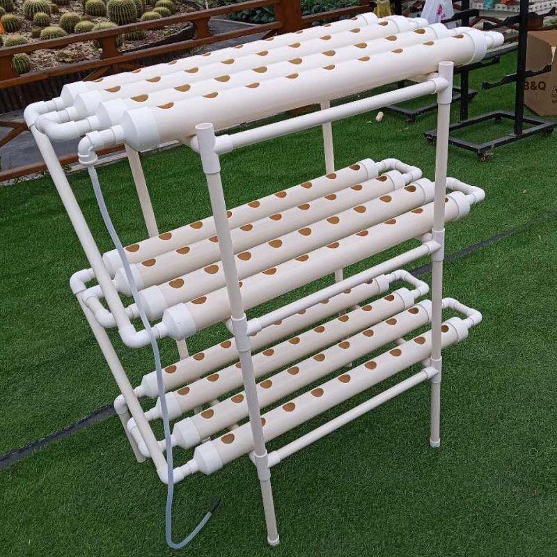 식물 수경 재배기 걸이식 키우기 재배키트 스마트팜 삼층 12관 흰색 식물 재배기 100x50x103cm - 상세 이미지 3