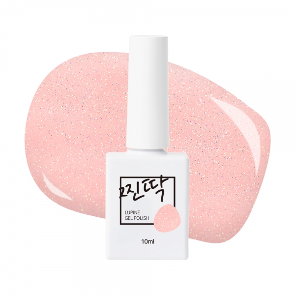 찐딱 컬러젤폴리쉬 10ml JJ122G (로제핑크 샴페인글리터) - 상품 이미지