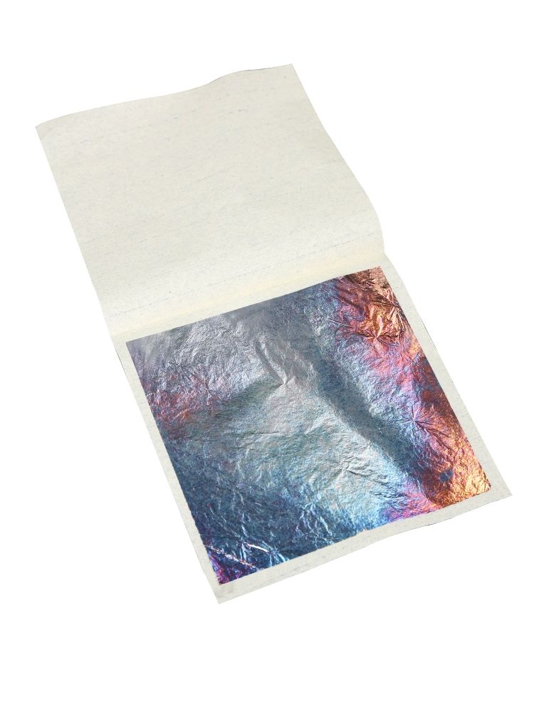 금박지 100pcs 14x14cm 구리 모조 공예 부자재 11cm 순은박 100장-단지 - 상품 이미지