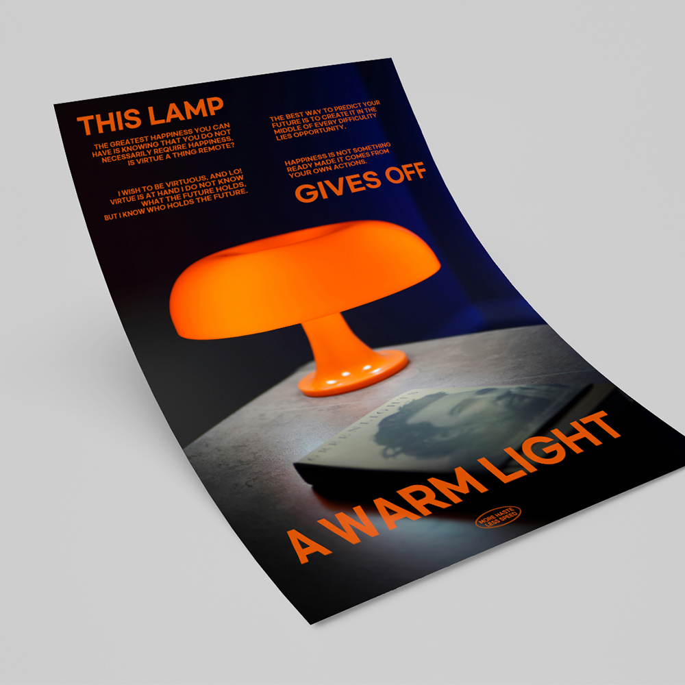 아트포스터 미드센츄리 포스터 액자 사진 Lamp I A4 - 상세 이미지 3