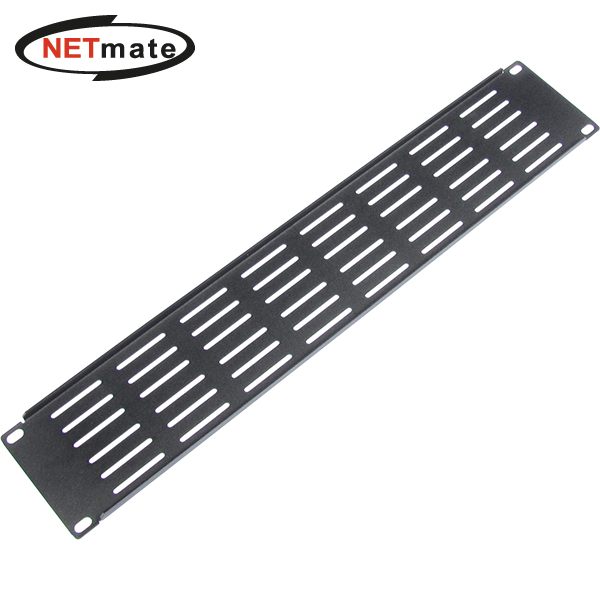 강원전자 넷메이트 허브랙 통풍식 블랭크 판넬(2U/블랙) CYPV-2U(Black)