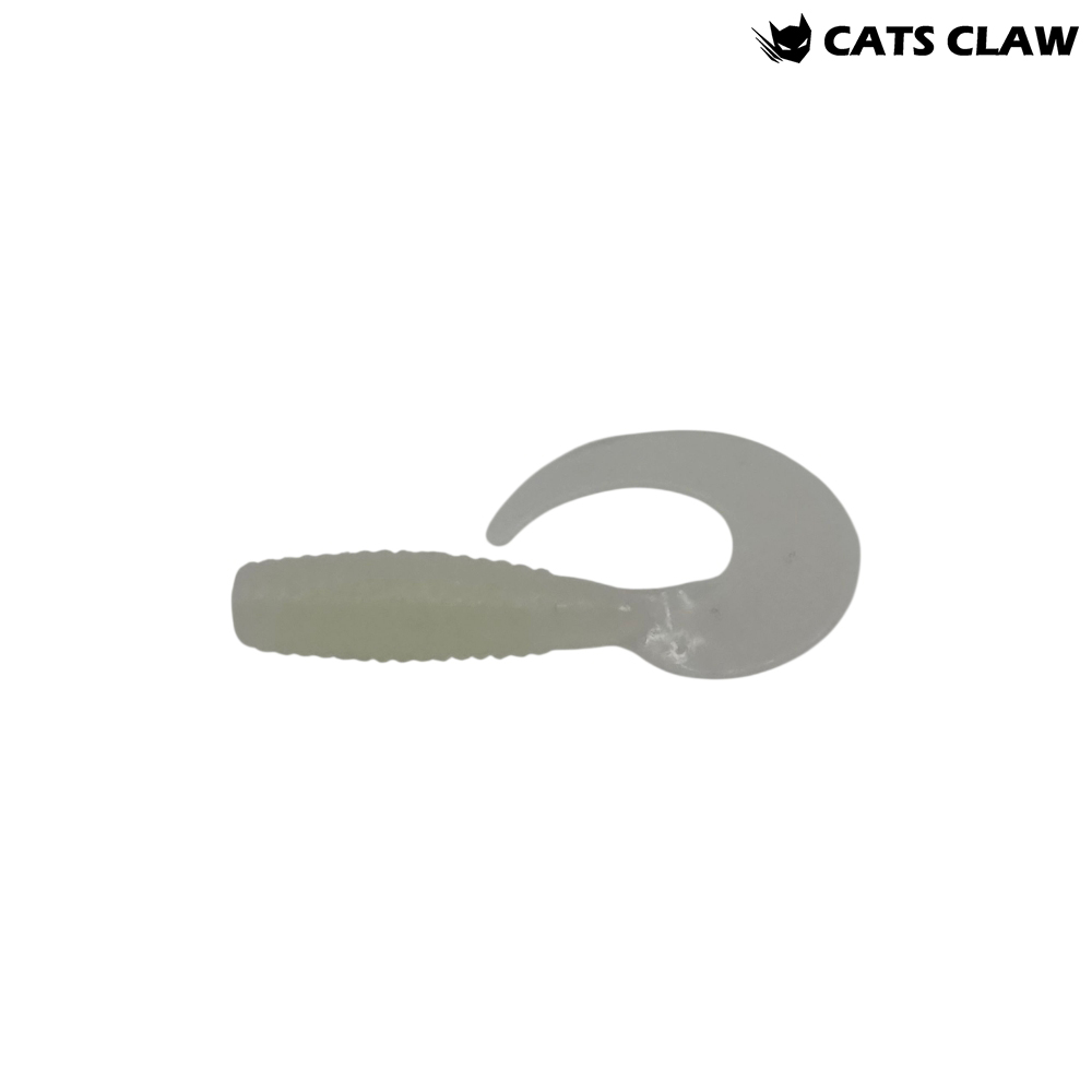 캣츠크로우 씨그럽 우럭웜 광어캐스팅 배스웜 002 글로우, 5cm(2인치) - 메인 이미지