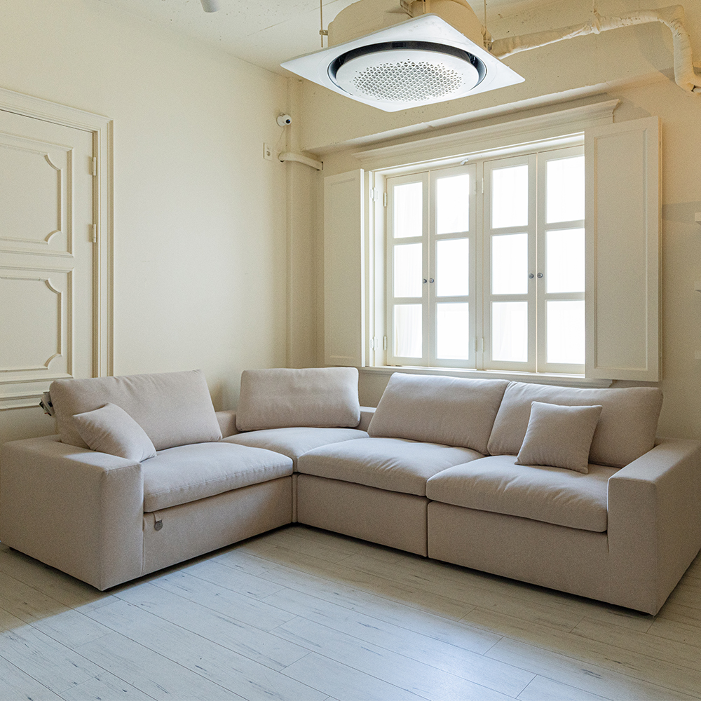 [프리덴소파] 리베라 아쿠아클린 패브릭 코너 소파 5인 소파