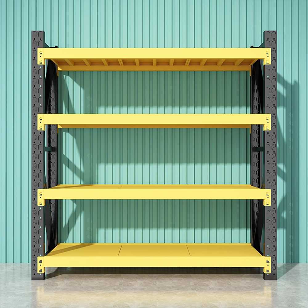 창고 선반 앵글 랙 조립식 공장 베란다 중량 대형 렉 블랙 5단 100x40x200cm - 상세 이미지 2
