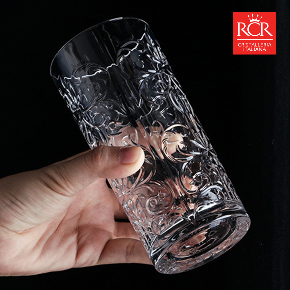 RCR 크리스탈 위스키잔 고급 술잔 선물세트 6P 370ml, 6개, 타투 하이볼잔