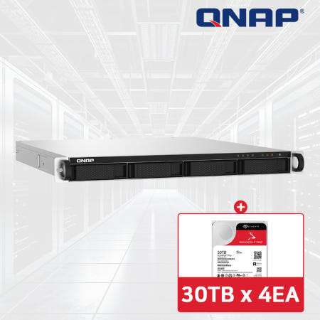 QNAP QNAP TS-432PXU-RP-2G NAS 4베이 아이언울프프로 120TB [30TBx4] HDD 포함
