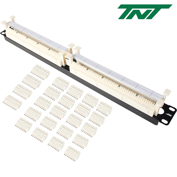 강원전자 TNT 허브랙/서버랙 110블럭 100P(1U) NM-TNT73