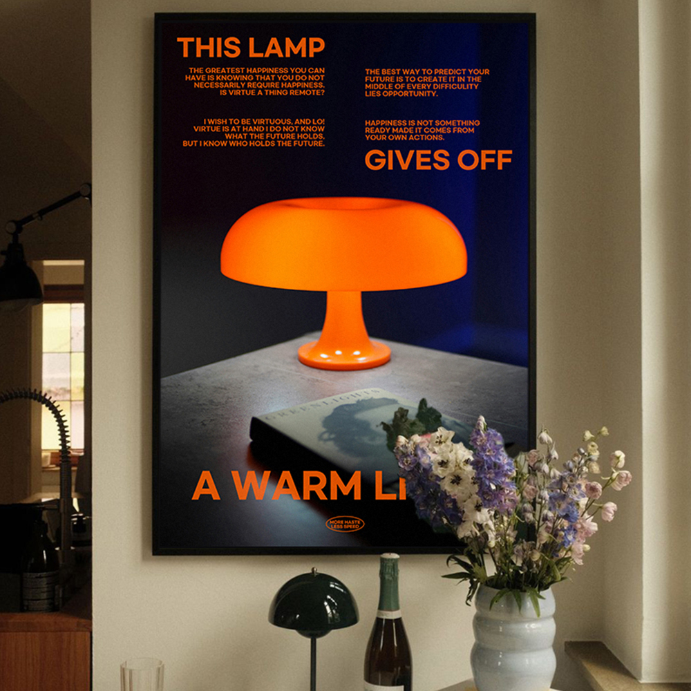 아트포스터 미드센츄리 포스터 액자 사진 Lamp I A4 - 상세 이미지 2