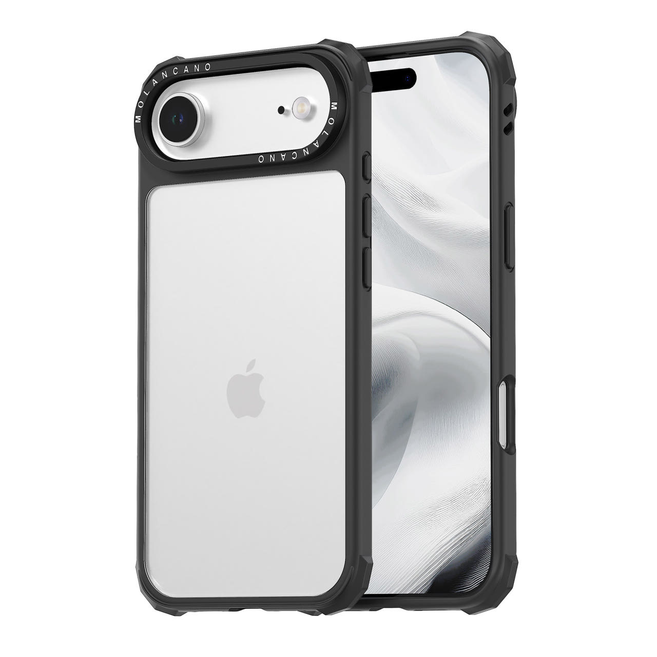 모란카노 임팩트 에어쿠션 범퍼 케이스 투명, 아이폰 에어