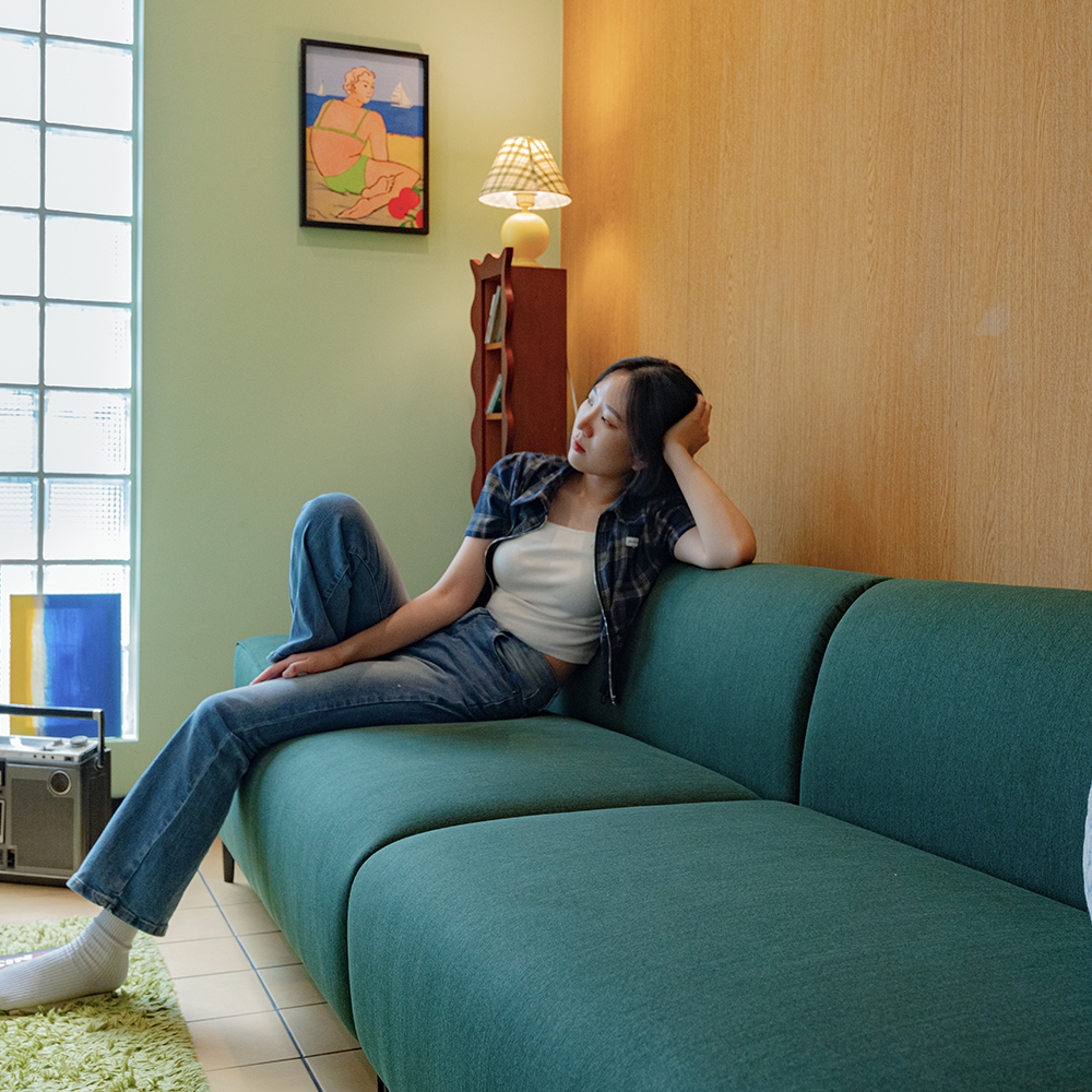 [프리덴소파] 돌체 패브릭 소파 4인용 신혼가구 4인 스윙기능