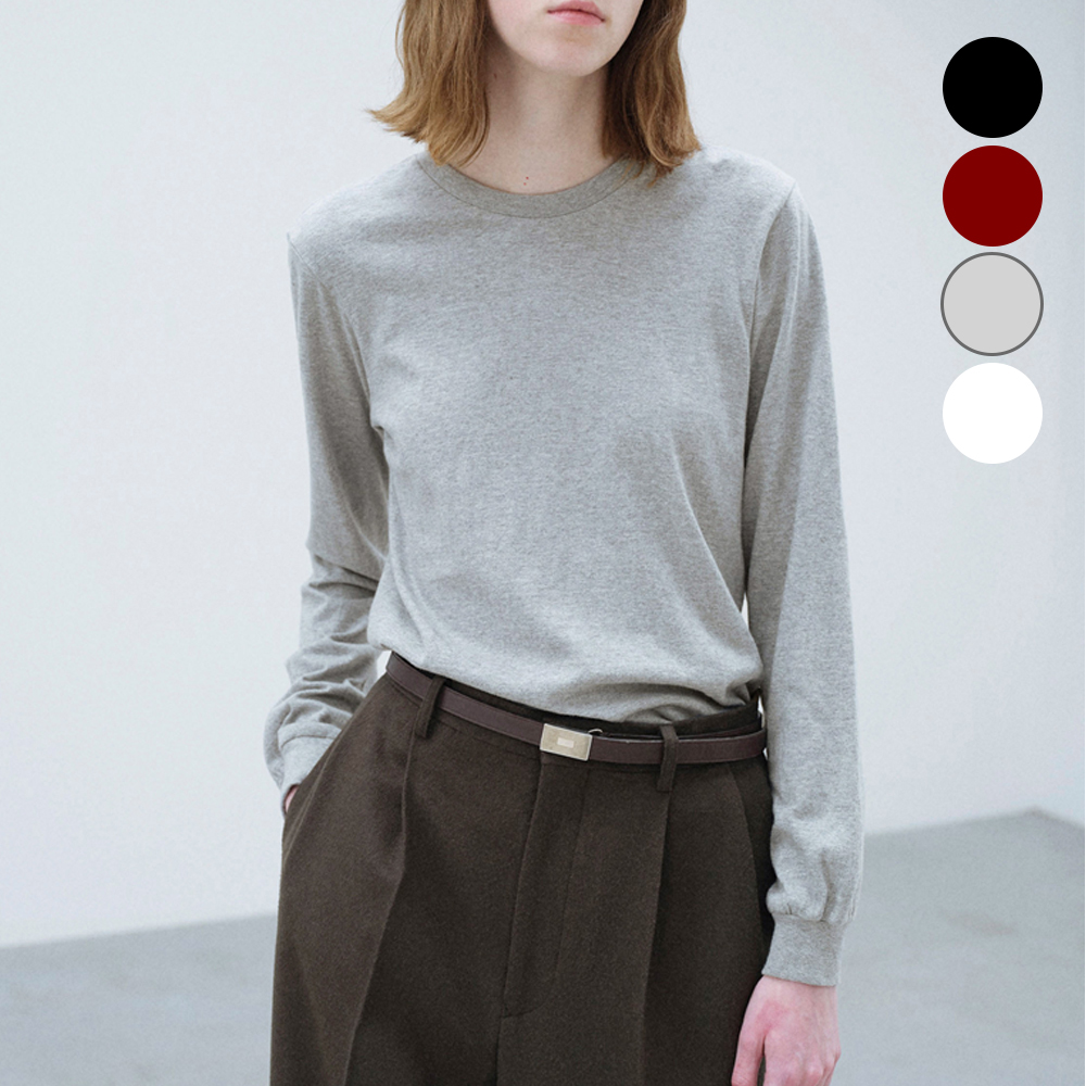 오라리 우먼즈 긴팔티 SEAMLESS L/S TEE - 상품 이미지