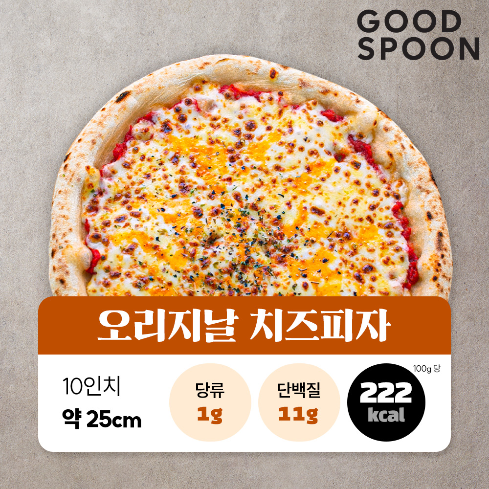 굿스푼 나폴리 화덕피자 4종 4판 25cm 고르곤졸라 마르게리따 페페로니 자연치즈 냉동간식 - 상세 이미지 2