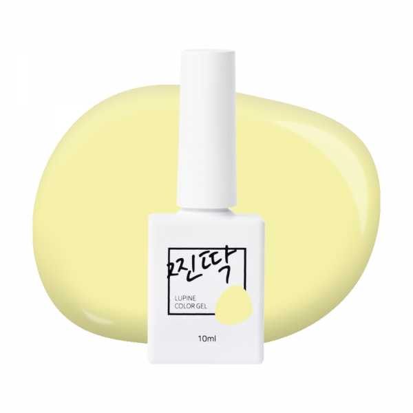 찐딱 컬러젤폴리쉬 10ml JJ076 (밀크 옐로우) - 상품 이미지