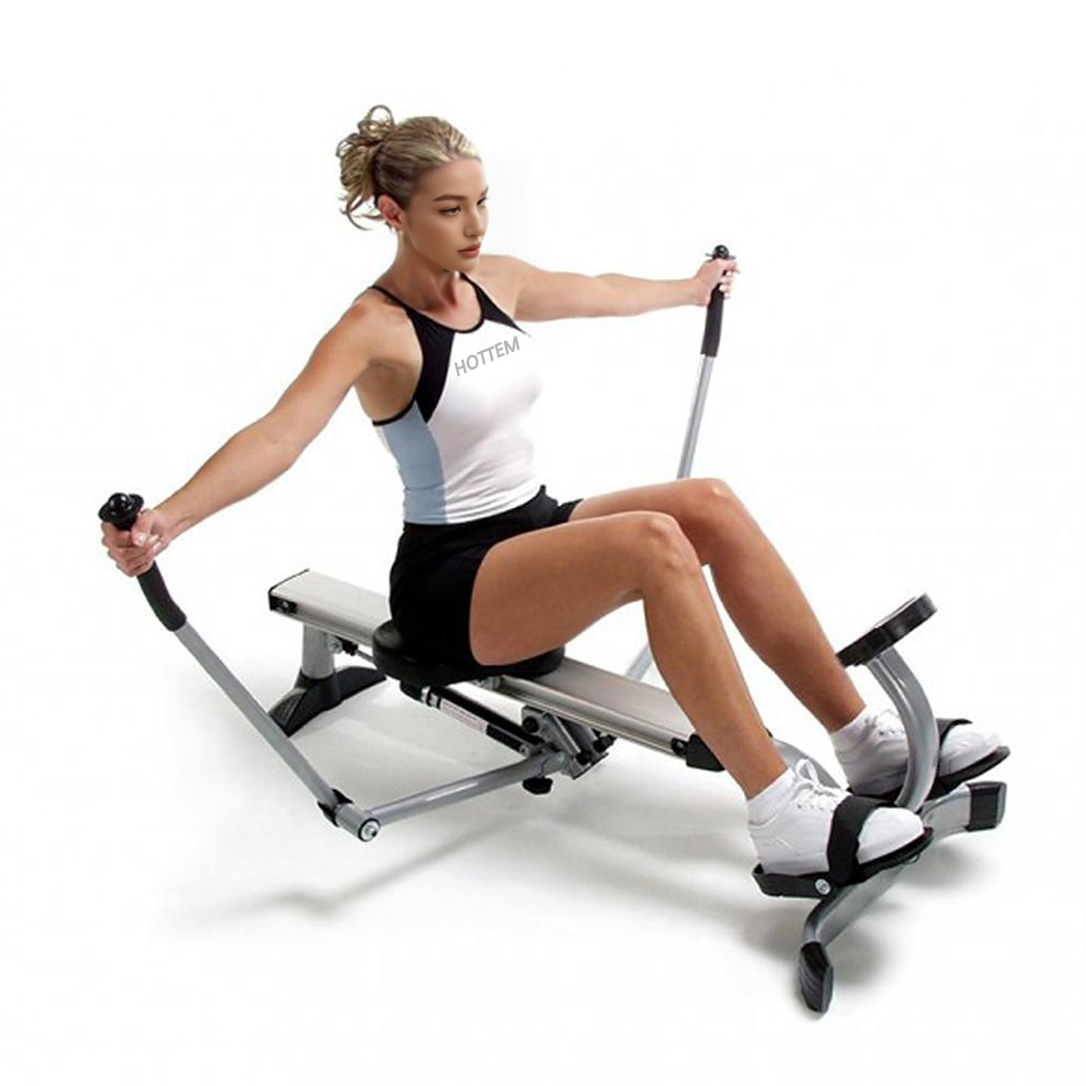 핫템 가정용 로잉머신 유압식 실제 노젓기 실내 조정 유산소 전신 운동기구