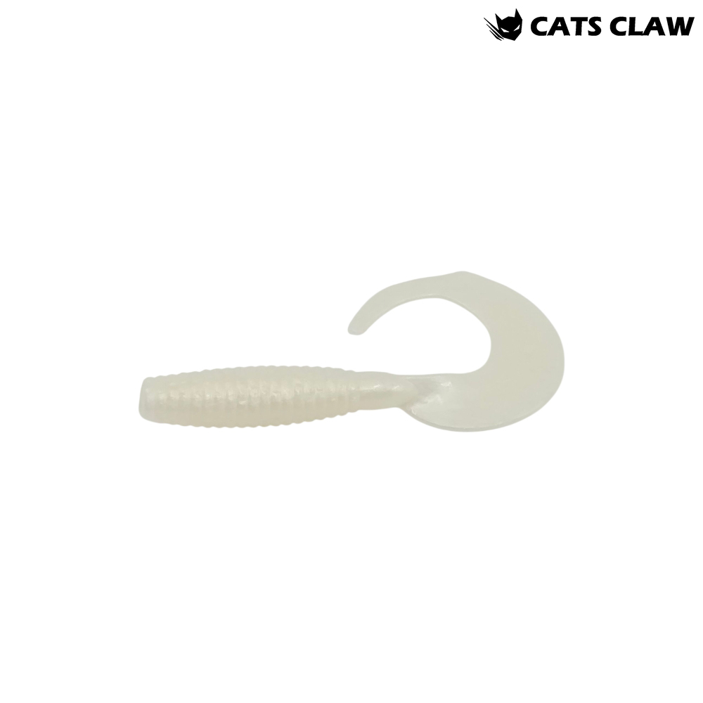 캣츠크로우 씨그럽 우럭웜 광어캐스팅 배스웜 029 펄 실버, 7.6cm(3인치) - 메인 이미지