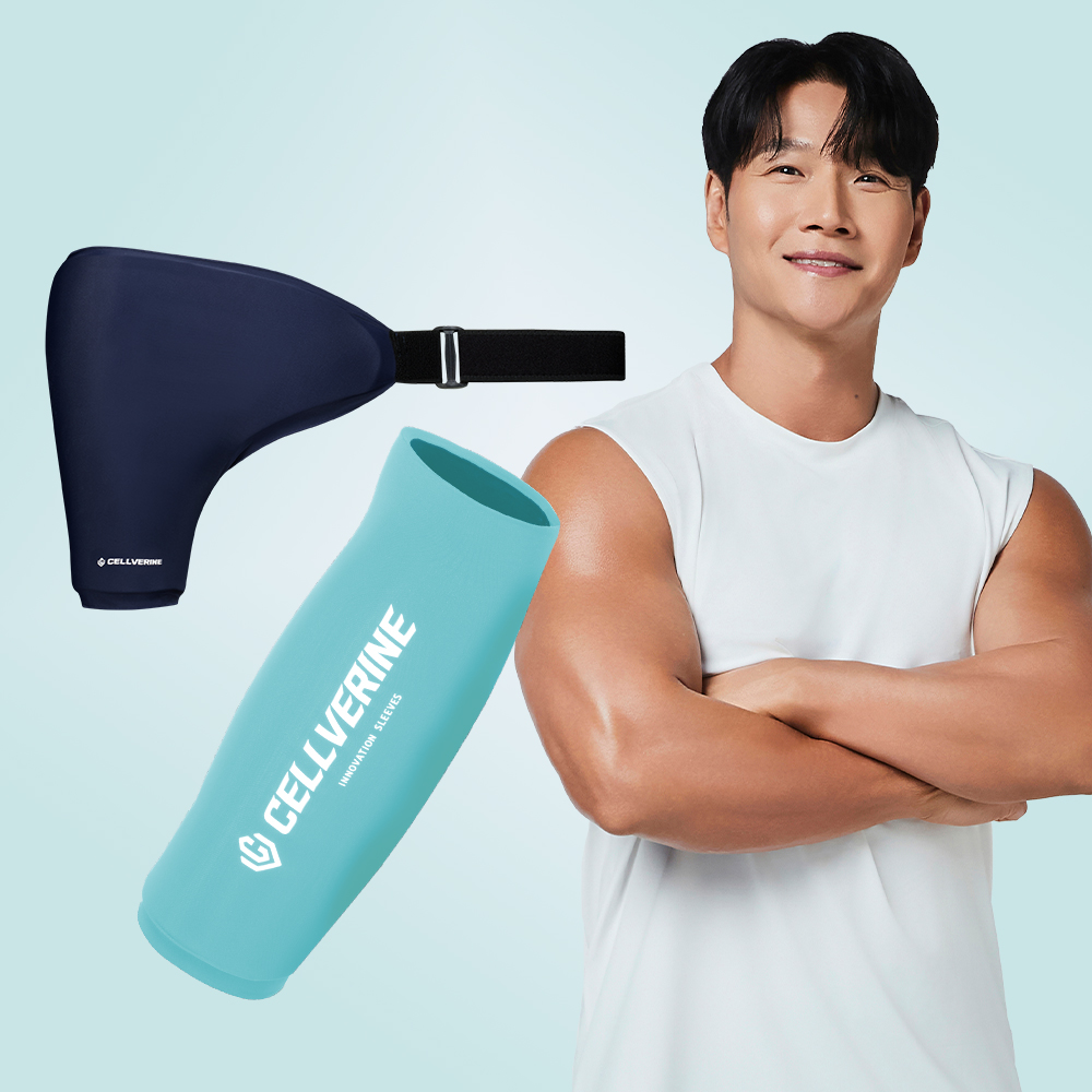 [2팩 셀버린 어깨밴드 슬리브] 냉찜질팩 온찜질팩 크로스핏 마라톤 러닝 아이싱