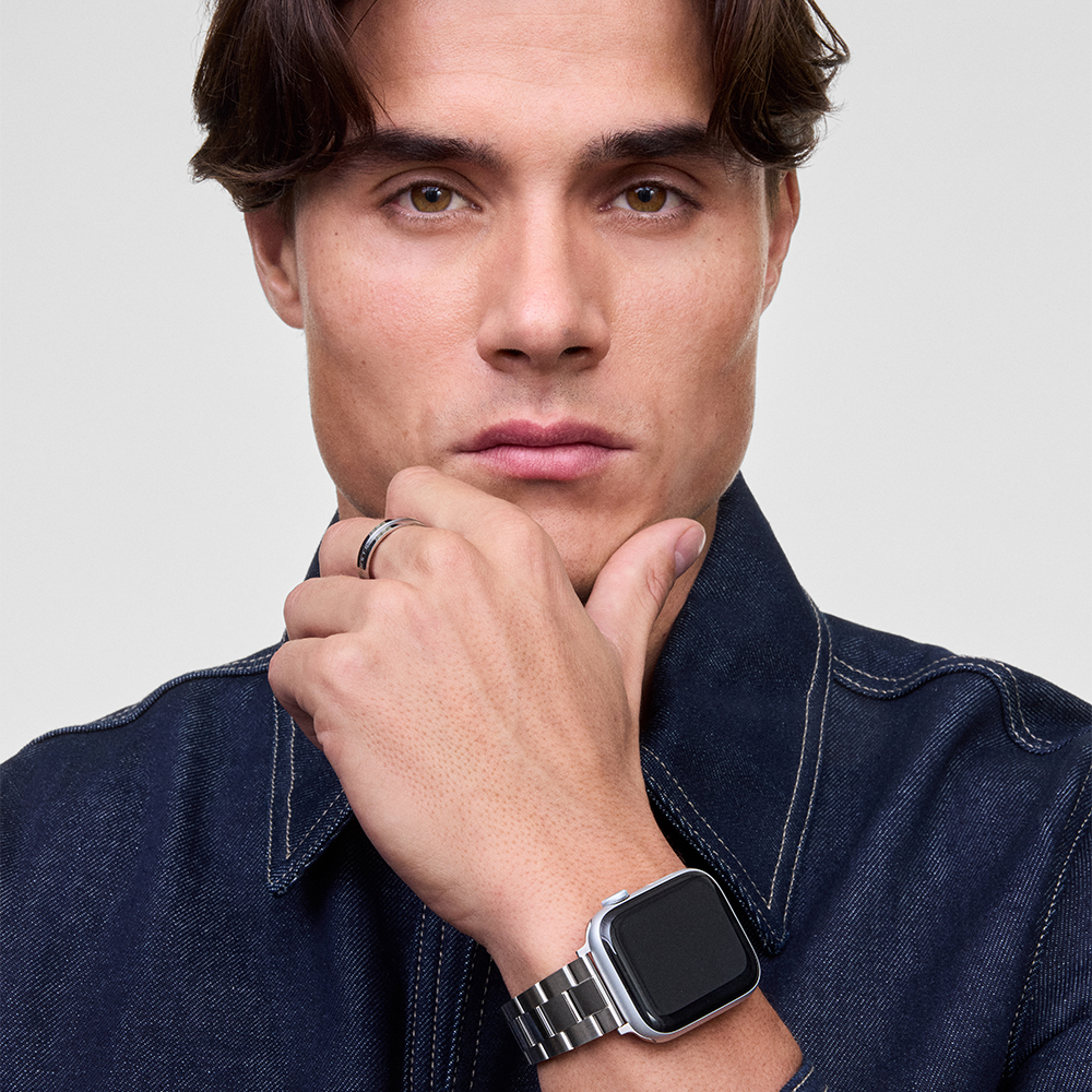 다니엘 웰링턴 SMARTWATCH ICONIC LINK 애플워치 실버 메탈 링크 브레이슬릿 - 상세 이미지 2