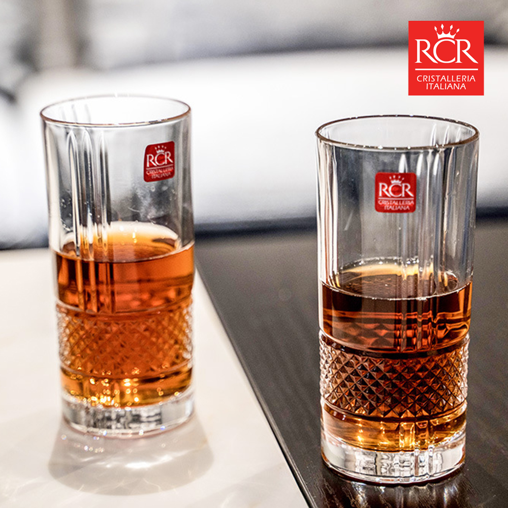 RCR 크리스탈 위스키잔 고급 술잔 선물세트 6P 370ml, 6개, 브릴란테 하이볼잔