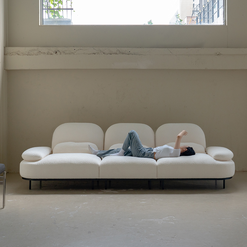 [프리덴소파] 엘리스 패브릭 소파 4인용 신혼가구 4인 스윙기능