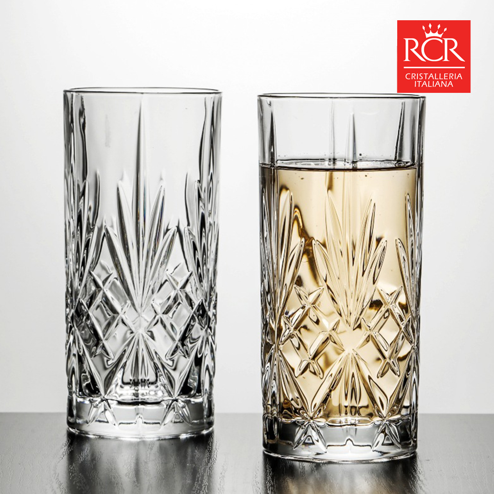 RCR 크리스탈 위스키잔 고급 술잔 선물세트 6P 360ml, 6개, 멜로디아 하이볼잔