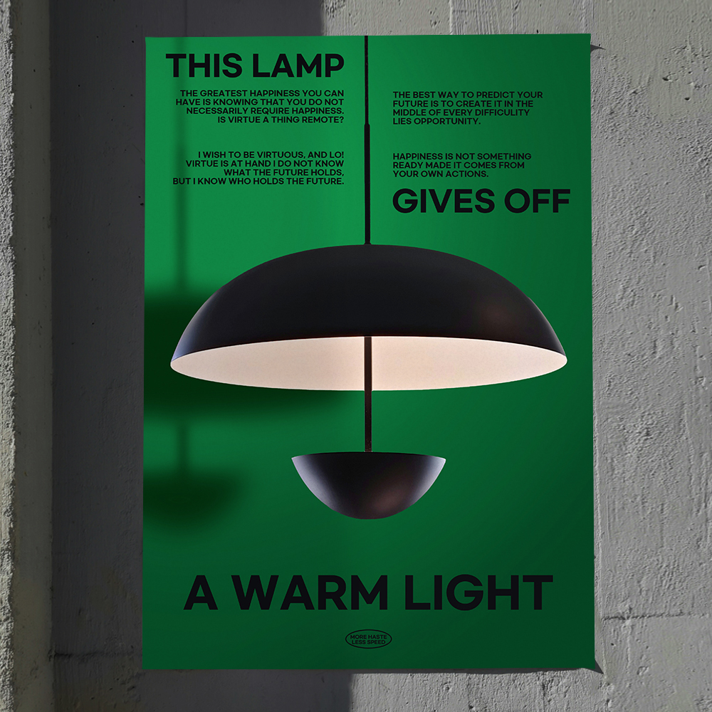 아트포스터 미드센츄리 포스터 액자 사진 Lamp C A4 - 상세 이미지 5