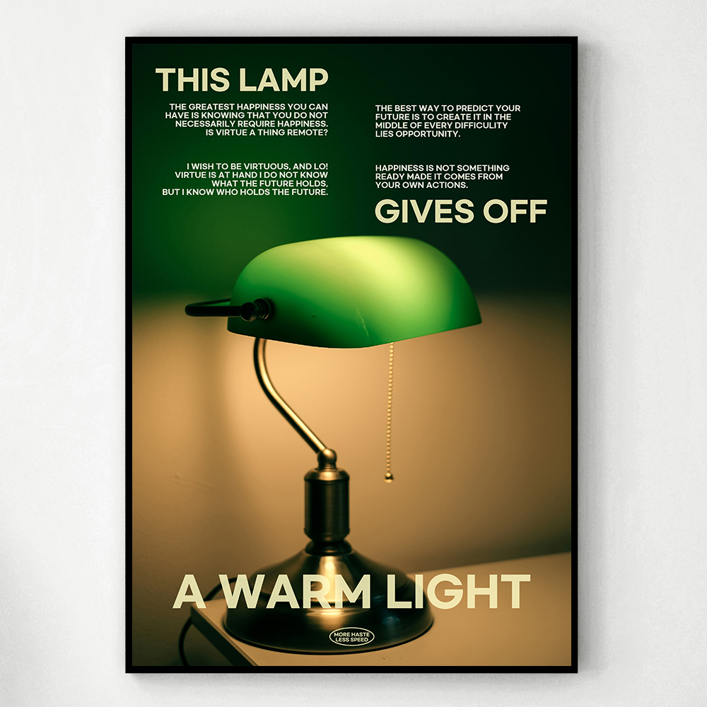 아트포스터 미드센츄리 포스터 액자 사진 Lamp F A4 - 메인 이미지