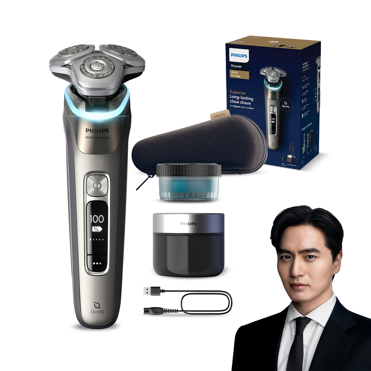 필립스 면도기 i9000 프레스티지 전기면도기 XP9203/20