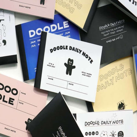 울언니협력사 울언니추천샵 두들 데일리 미니 노트 다이어리 플래너 공책 수첩 공부스케줄러 생활습관 공부스케쥴러 스터디플래너 방학계획표