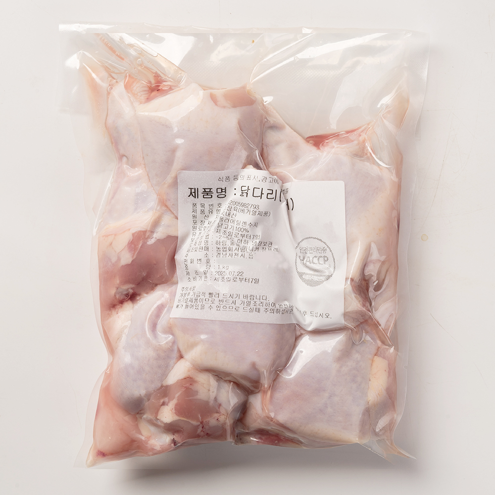 국내산 닭정육 1kg 닭다리살 생닭