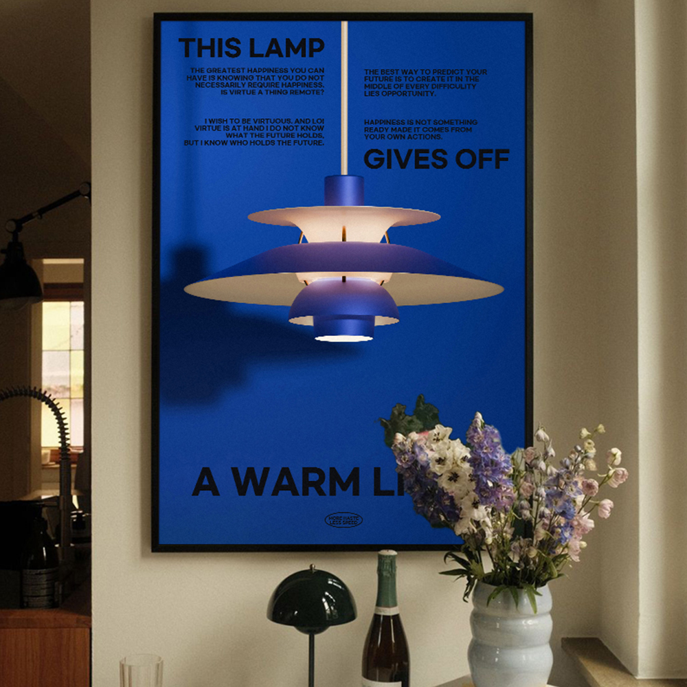 아트포스터 미드센츄리 포스터 액자 사진 Lamp B A4 - 상세 이미지 2