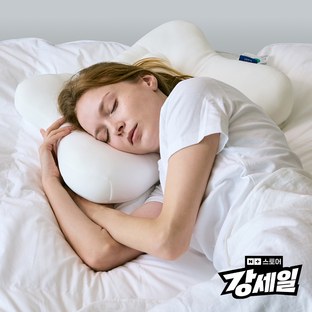 (멤버십 10%적립) 베라슬립 나비잠베개 기능성 경추 3D 메쉬 원단 사계절용