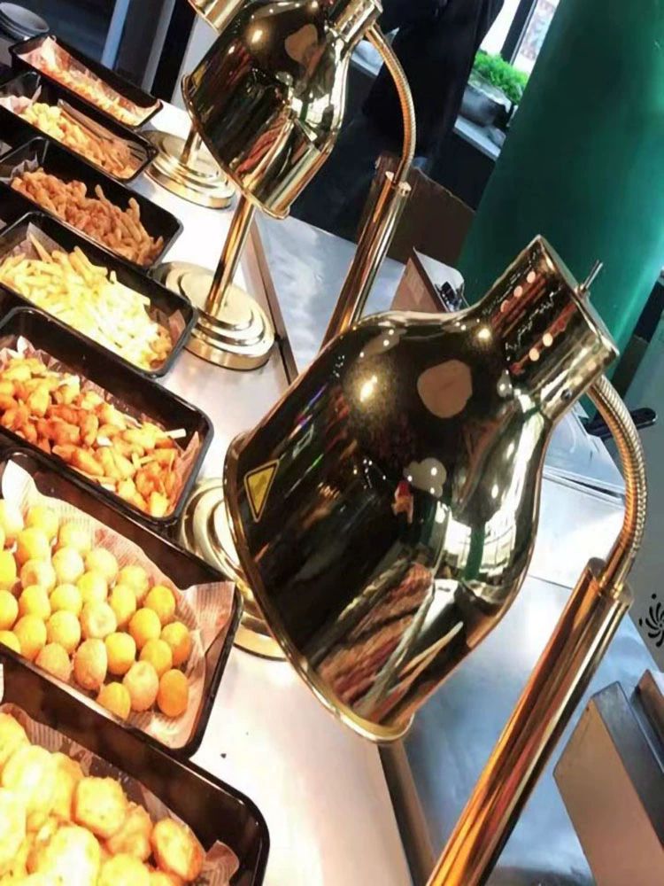 보온 음식가열 히팅 챠핑디쉬 음식워머기 부페 난방  타이머 조절 가능한 레드 앤틱 B - 상세 이미지 5