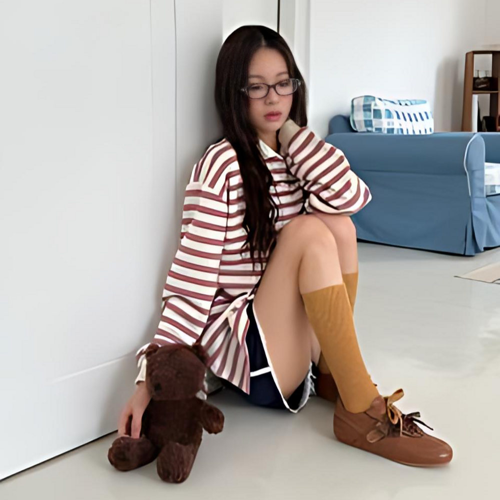 올리나 데일리 스니커즈 블랙 브라운 클래식 캐주얼 운동화 - 메인 이미지