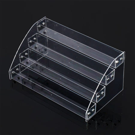 투명 아크릴 4단 매니큐어 정리함 네일 진열대 네일선반 진열장 디스플레이 섀도우 화장품