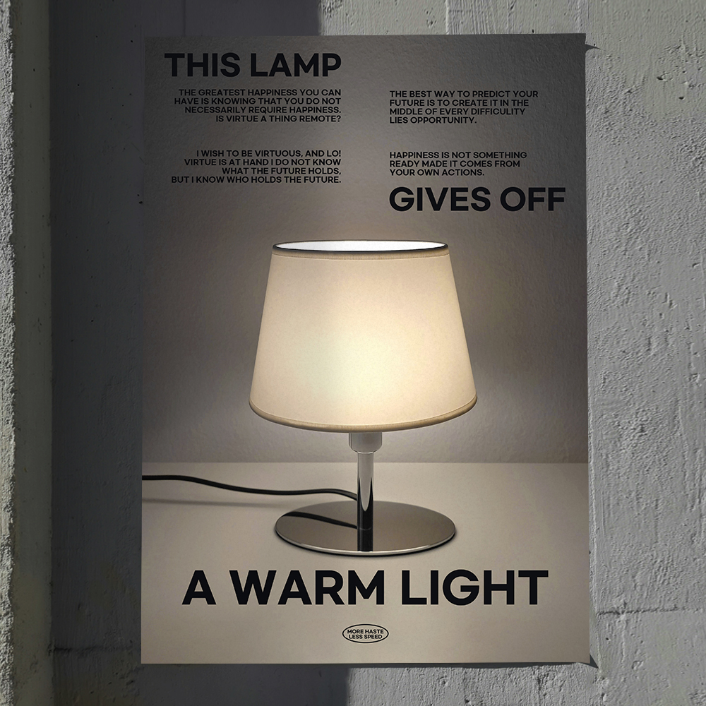 아트포스터 미드센츄리 포스터 액자 사진 Lamp D A4 - 상세 이미지 5