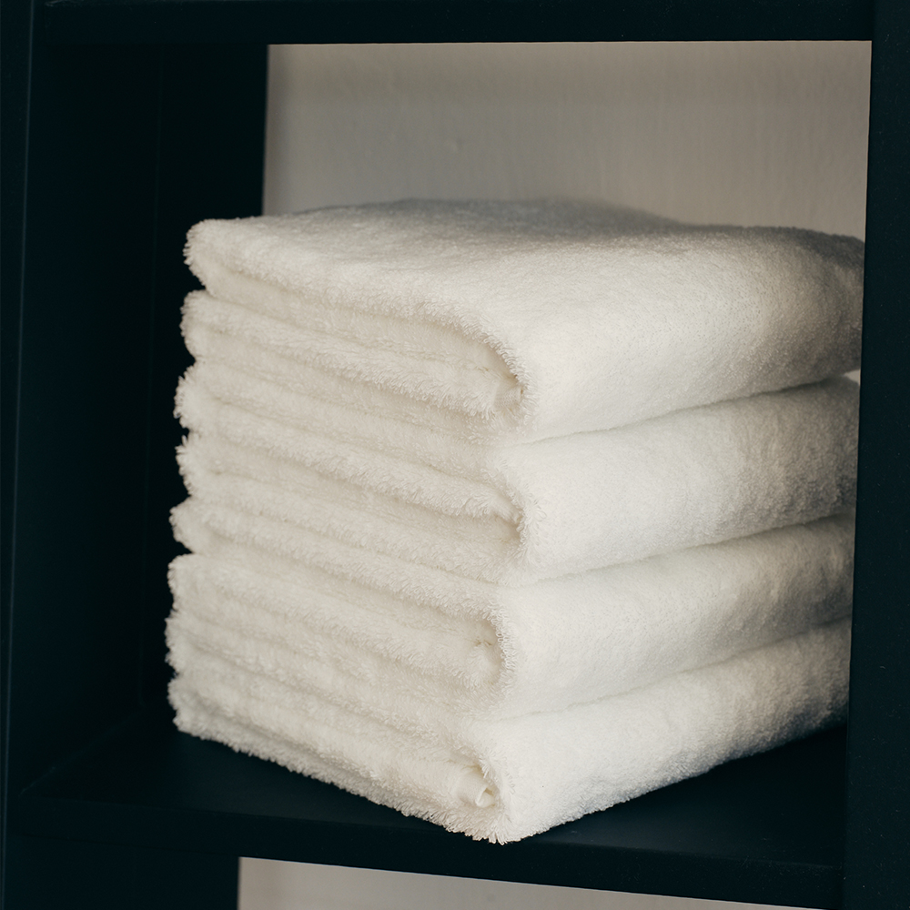 르뷔제 먼지없는 고급 호텔 수건 40수 스트라이프 수피마 타올 250g 3P